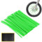 Speichenreflektoren Fahrrad, Speichenabdeckungen, 72 Stück Speichenreflektoren Fahrrad Kinder, Speichenabdeckungen für Motorrad, Speichencover Universal, Motorrad Speichencover, Grün