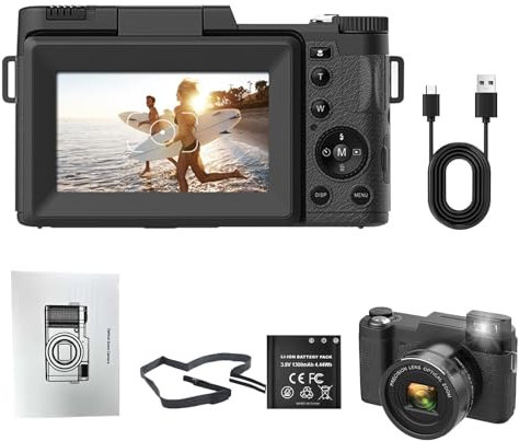 4K Digital Camera With 40X Optical Zoom | Advanced Vlogging Camera Featuring 48 Megapixel Sensor | Multifunctional Photography Supplies For Documentaries And Personal Vlogs 40X Optical Zoom 4K Digital