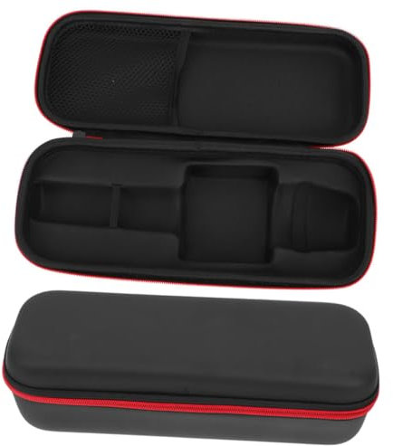 Vaguelly 2pcs Microphone Cases for Travel Shockproof Mic Storage Bag Zipper Black
