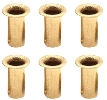 JIHXYER 200 Pezzi Foro Passante Rivetto (4x10mm), Rame Cavo Rivetto Dadi, Bronzo