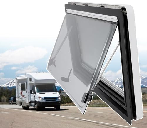 Generisch Caravanfenster, Seitenfenster, Wohnmobil-Außenschiebefenster, Mit Fliegengitter, Für Wohnmobil, Wohnwagen, Kastenwagen, Camper,900X550