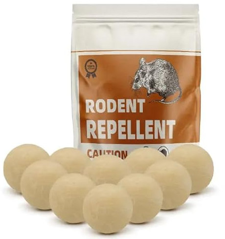 Rodent Repellent, Mice Deterrent, Rat Repellent Indoor, Great Alternative to Ultrasonic, Effective Outdoor Mouse Repellent, Keep Mice Away, 10P