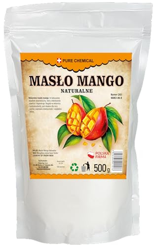 CHOSA - Mango Butter - Mangobutter Bio für Kosmetik - Bodylotion - Körperbutter - Rituals Body Cream - Kosmetikprodukt - 100% Rein und Natürlich - Handgeschält - ohne Haut und Haare - Tatoo (500g)