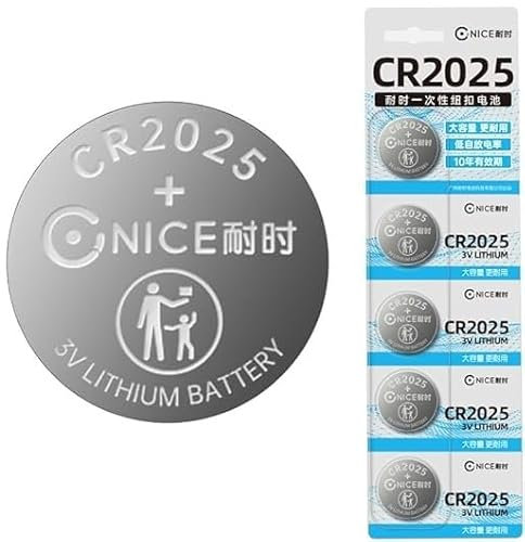 Pila de botón CR2025(3v, Litio, 10 Unidades)