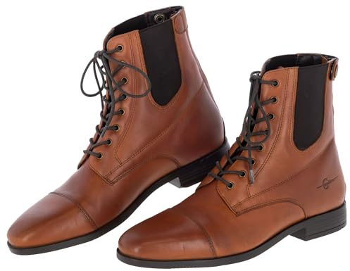 Covalliero Stiefelette Premium Cognac FS 2026 Leder robust mit Elastikeinsatz