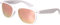 Balinco Lunettes de soleil UV400 CAT 3 CE Rubber - avec charnière à ressort pour femmes & hommes (blanc - rose)