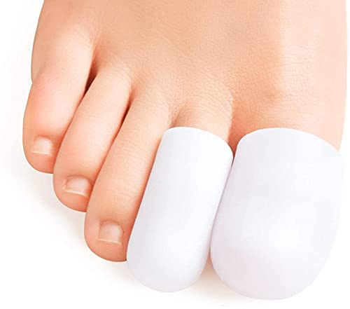 Pedimend Soft Silicone Toe Caps (2 Pair) | Gel Toes Tube Screen Protector | Toe Cushion | Corn / Cornea & Blisters Remover | Prevent Friction and Skin Irritation | Unisex | Foot Care