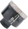 NBB Broca de diamante soldada al vacío con M14, para taladrar en seco y en húmedo profesionalmente en porcelana dura, cerámica, baldosas, granito, mármol, rápida, para Amoladora Angular (Dia.60mm)