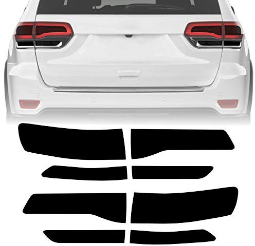 NDRUSH Verdunklungsfolie für Rücklicht, Vinyl, vorgeschnitten, Luftauslass-Rücklicht, kompatibel mit 2014–2020 Jeep Grand Cherokee