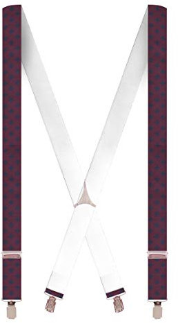 Cencibel Smart Casual Bretelles fleurs de lys imprimées - Rouge - taille unique