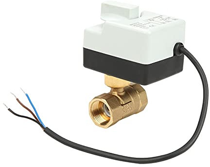DN25 1 3-Draht-2-Wege-Kugelhahn aus Messing für Klimaanlage AC220V, 2-Wege-Kugelhahn mit Motor DN25 Kugelhahn DN25