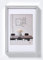 walther design Bilderrahmen silber 60 x 80 cm mit Passepartout, Steel Style Kunststoffrahmen ES080S