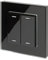 Retrotouch 2803 Friends of Hue Smart Switch - Black Plain Glass, 86.0 mm*14.0 mm*86.0 mm