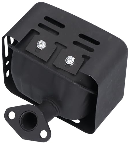 Schalldämpfer Auspuff Generator Schalldämpfer für GX120 GX140 GX160 GX200 5.5PS 6.5PS und 168F Motor Motor, Geeignet für 2 3 4 Benzin Motor Generator Wasserpumpe(Schwarz)