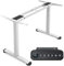 COSTWAY Elektrischer Tischgestell, Stehpultgestell Breit- & Höhenverstellbar, 2 Motoren | 4 Memory-Steuerung | Kollisionschutz, Pultgestell Schreibtisch Rahmen ergonomisch, Zuhause Büro (White)