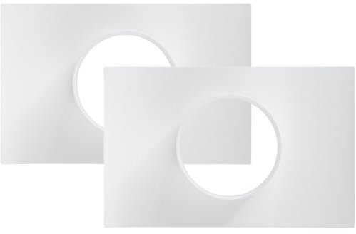 Vent Systems Ø100 mm 2 Stück Lüftungskanalverbinder Flansch gerade Lüftungsrohr Kunststoff Kanalverbinder Platte für Kühlung Heizung Lüftungssystem HVAC 10 cm