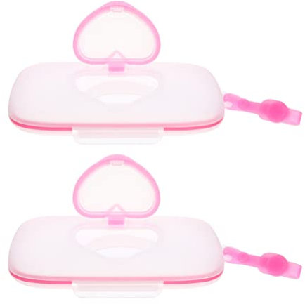 MILISTEN Baby-Feuchttücher, Autohalterung, 2 Stück, Krippen, hängende Tücherbox mit Deckel, Feuchttuch, Taschentuchspender, Box für Zuhause, Reisen () tragbare Heizung, Autotücher, Babytrage