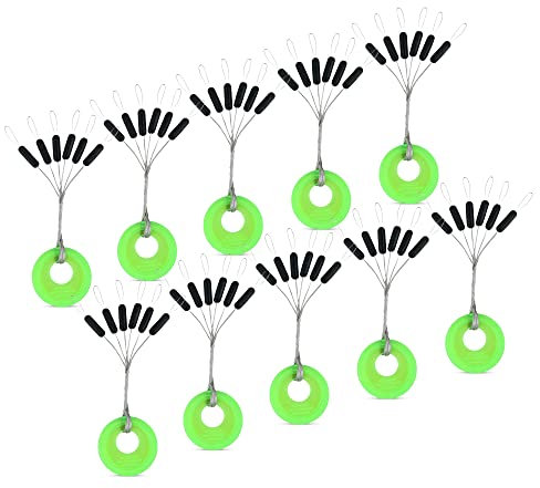 AMZfishing NEU Gummistopper oval oder rund in 3 Größen | Posenstopper | Stopper Angeln | Schnurstopper | Silikonstopper (10, Zylinder S)