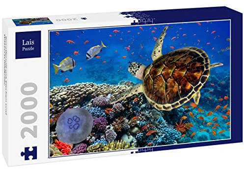 Lais Puzzle Korallenriff mit Fischen und Wasserschildkröte 2000 Teile