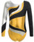 iEFiEL Mädchen Metallic Turnanzug Langarm Gymnastikanzug Tanzbody Leotard mit Strass Glänzende Ballett Trikot Turnkleidung Tanzkostüm Gold 134-140