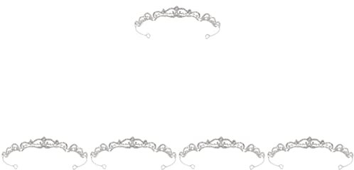 Beaupretty 5st Kopfbedeckungen Für Die Braut Kopfschmuck Für Die Braut Strass Braut Prinzessin Tiara Aus Kristall Vintage-schwarz Für Frauen Quinceanera Abschlussball Bar Mizwa Zinklegierung
