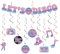 Disco-Party-Dekoration Let's Disco Wimpelkette Banner 70er Jahre Fever Hippie Folie Swirl Luftschlangen für Geburtstag, Hochzeit, Junggesellinnenabschied, Musikthema, Geburtstagsparty-Dekorationen
