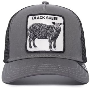 Goorin Bros. Unisex-Erwachsene The Farm Original Adjustable Snapback Mesh Trucker Hat Baseballkappe, Grau (das Schwarze Schaf), Einheitsgre
