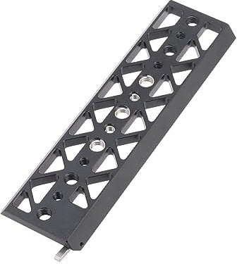 FocusFoto 8 Dovetail Bridge Plate Bottom Tripod Baseplate Lightweight Base Plate Mount for Tilta Standard Camera Cage