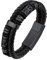 Bestyle 19cm Wikinger Armband Schwarz mit Magnet Verschluss Magnetarmband Herren Leder Armschmuck Accessoire