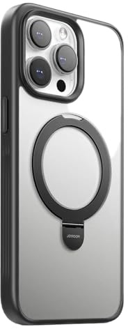 Joyroom JR-BP004 Magnetische Hülle mit Ringhalter für iPhone 15 Pro, 6,1 Zoll, Schwarz