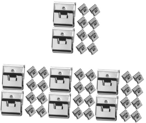 SOLUSTRE 220 Stk Volt-erdungsklemme Kabelclips Solarkabelklemmen Anhänger-verkabelungsclips Anhängerrahmen-drahtclips Solarpanel-drahtklemme Photovoltaik-kabelklemme 304 Edelstahlmaterial