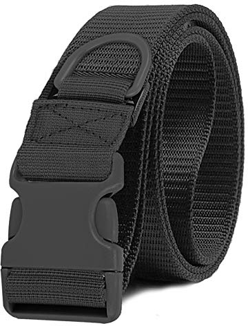 Explokit Taktischer Gürtel Molle Nylon Kampfgürtel Einstellbare Herren Militärisch Arbeit Waffengürtel mit Schnellverschluss für Outdoor Aktivitäten Airsoft Jagd und Schießen (#01-Schwarz, 42cm)