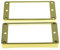 KAISH Lot de 2 anneaux de micro Humbucker dorés incurvés pour Epiphone Les Paul