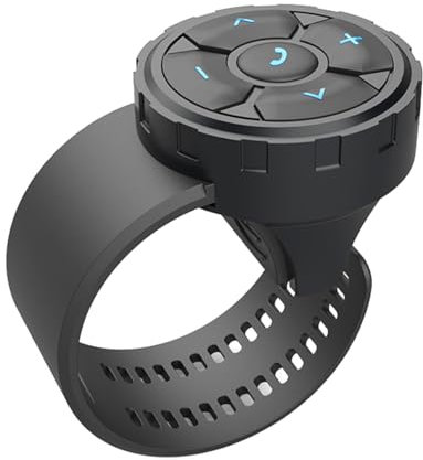Namvo Teléfono Bluetooth Remoto para Moto Coche Bicicleta Casco Auriculares Control Remoto Soporte Llamada Inicio Asistente de Voz Reproducción de Música Control de Volumen Interruptor de Vídeo O