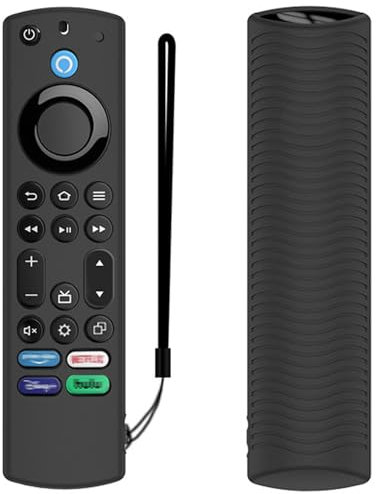 Silicone Custodia Remota per telecomando Firestick 4K Max/Toshiba/Insignia Alexa Stimme telecomando vocale Erweitert Guscio Protettiva,Antiscivolo Cover Copertura