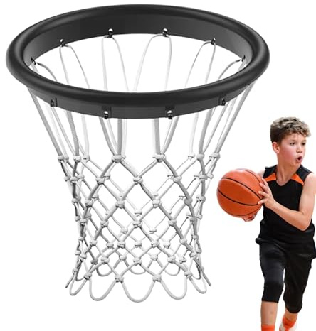 Basketball Rim Net Standard - Wetterfestes TPU-Material, langlebiger Feldersatz | Hochwertiges Nettostadium, Parks und professionelle Sportgeräte oder ri
