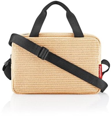 reisenthel coolerbag-to-go Raffia Black - Kleine Lunch-Kühltasche zum Umhängen –Ideal für Picknicks, das Büro und unterwegs