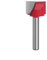1pc 6mm Schaft Fräser Reinigung Bottom Bit Router Bits Holz Holzbearbeitung Werkzeuge(6x18mm)