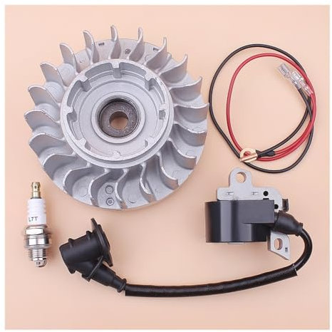 YRcEKH Kit de bujías y Bobina de Encendido del Volante compatibles con Motosierra S-TI-H MS660 066 MS 660 1122 400 1217 Motosierra Piezas de Repuesto
