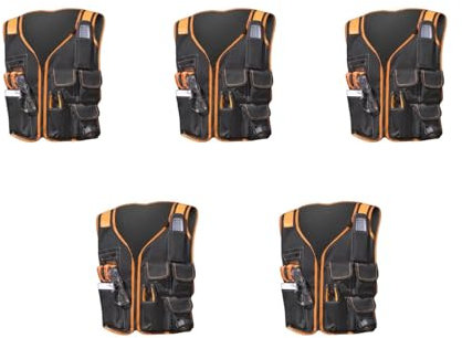 Gilet de travail multi-poches en tissu Oxford avec plusieurs poches, porte-outils