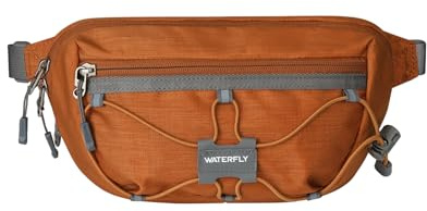 WATERFLY Bauchtasche Gürteltasche Herren Damen Hüfttasche RFID Schutz | Anti-Diebstahl Stylisch Waist Fanny Pack, Sport Bumbag, Wasserabweisend, Für Hundetraining Wandern Reise Laufen Outdoor