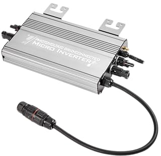 Micro Grid-Tie Wechselrichter mit Batteriespeicher, Mehrere Anschlussmodi, App-Steuerung, 20V-60V PV-Eingang, 36V/48V Batterie, 180-265V AC Ausgang (UDM-GS) (1000, Watt)