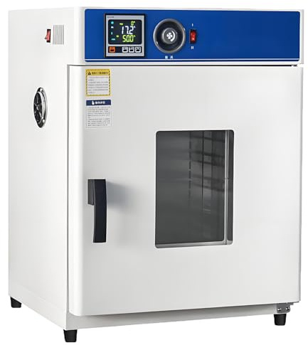 SHENGSHIYU Vacuum Drying Oven,Lab Drying and Heating Oven with High/Low Temperature Switch,Temp Accuracy 0.1℃,Fluctuation ±0.2℃,Timer 9999 Mins/Hrs/Always On,Bottom Load Capacity 10-100kg 16L