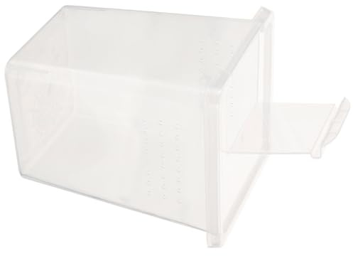 Toyvian Practical Plastic Habitat Box for Small Pets and Geckos Surface Gloss and Good Weather Resistance, Simple Shape Reptile Enclosure for Small Animals Showing and Feeding
