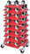 15 Transportroller f. Behälter 600x400 mm (250 kg Tragkraft) + Rollerständer aus Edelstahl