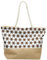 Caspar TS1035 Damen Strandtasche mit STERN Muster, Farbe:braun, Größe:One Size