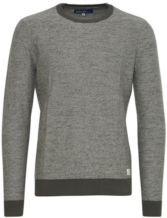 Blend BHNathan Herren Strickpullover Feinstrick, 2XL, Ebony Grey (75111)