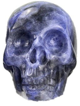 AITELEI 2 Natur Hand Geschnitzte Edelstein Skull Statue, Heilung Crystal Stone menschlichen Reiki Skull Figur Statue Skulpturen