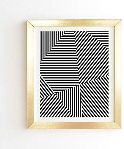 Deny Designs Three of The Possessed Dazzle New York Wandkunst, 35,6 x 41,9 cm, goldfarbener Rahmen