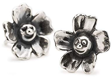 Trollbeads Original Ohrstecker Sterlingsilber 952er Paar (TAGEA-00107 Blumenfreude Ohrstecker)